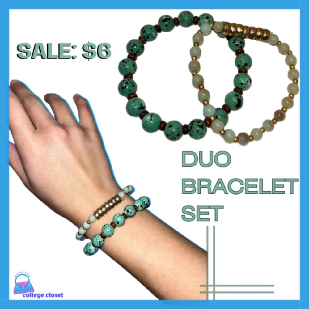 Turquoise Duo Bracelet Set